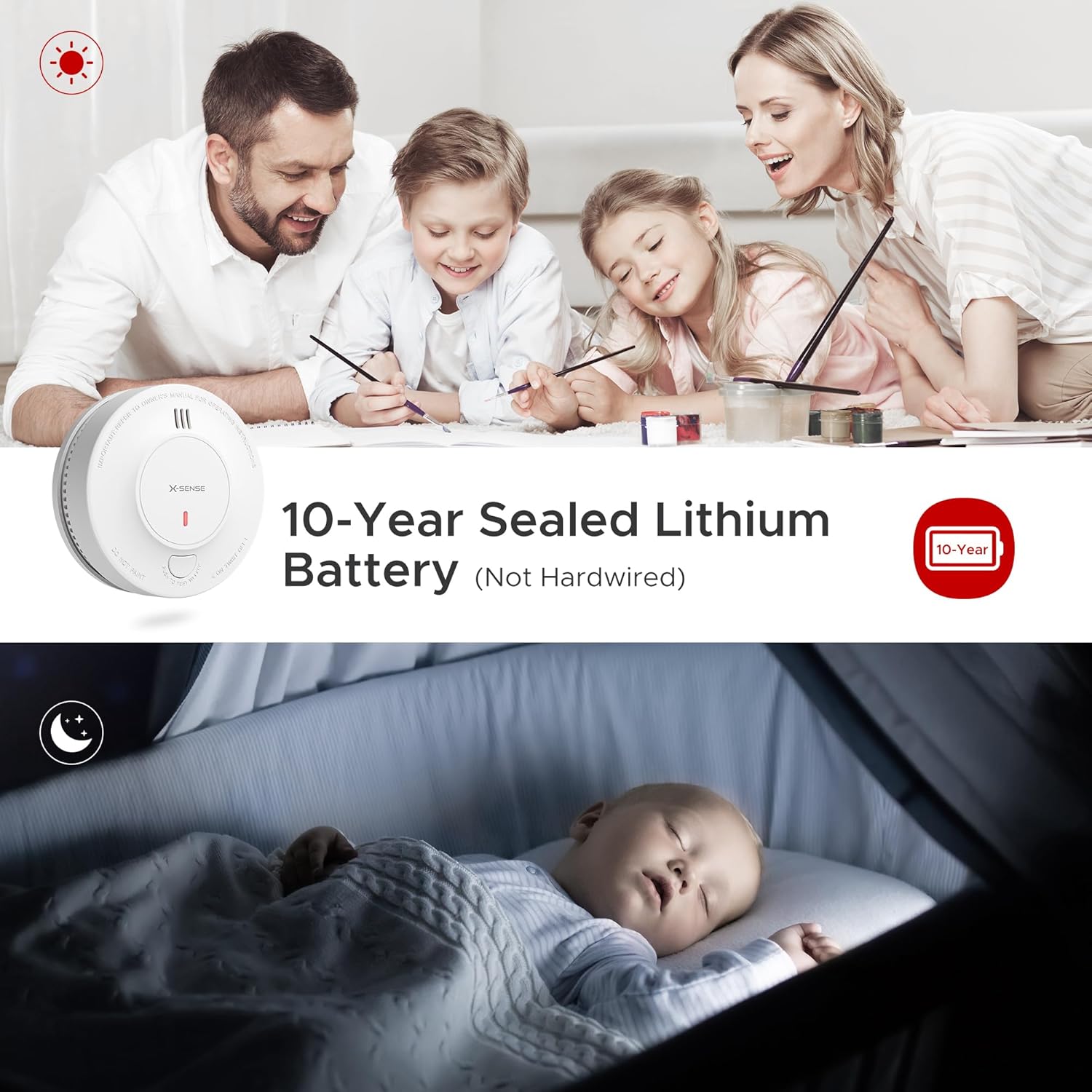 X-Sense Duman Alarmı, 10 Yıllı - Smoke Detector Interconnected incelemesi ve fiyatı