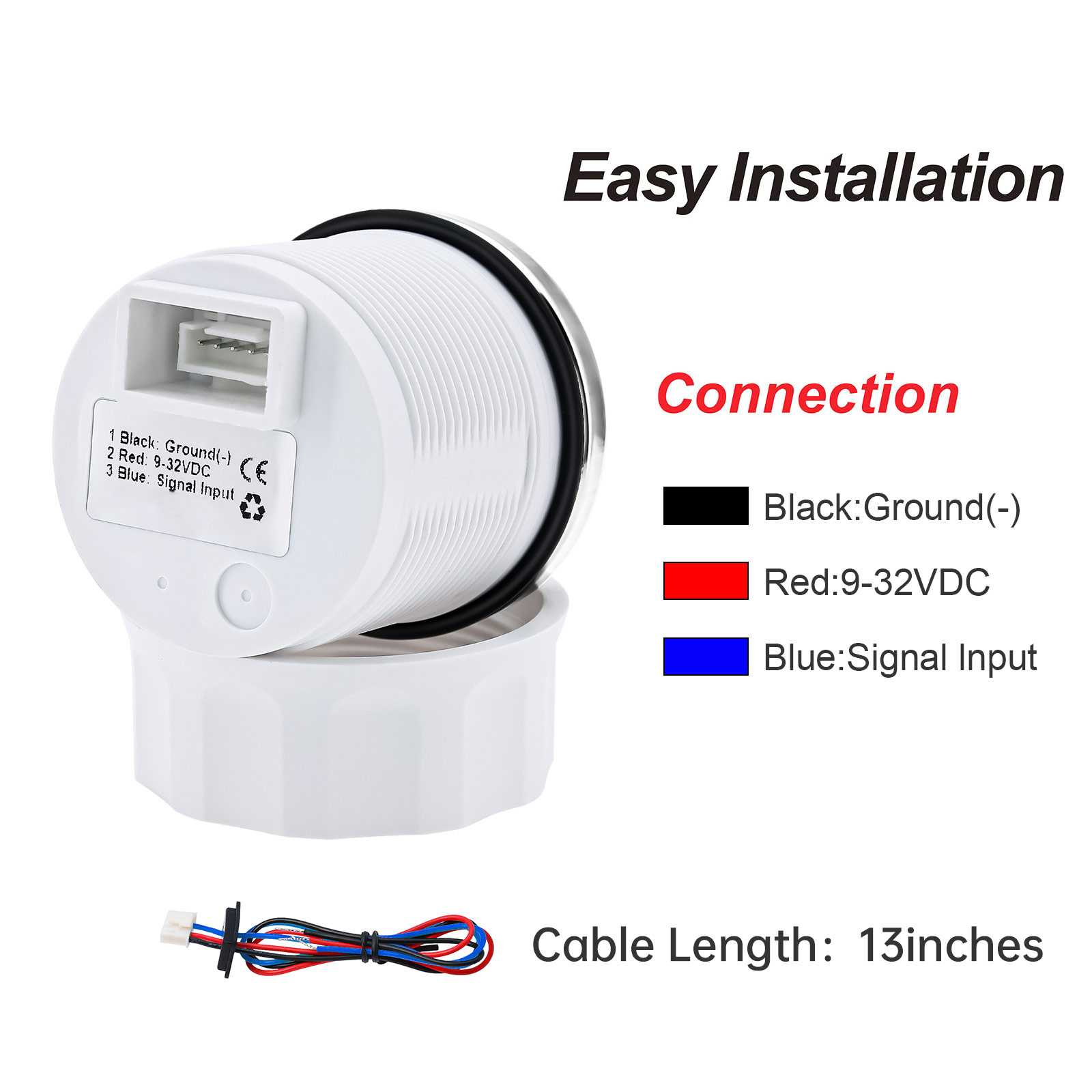 Dijital 52mm yağ sıcaklık ölçe - Water Alarm Sensor incelemesi ve fiyatı